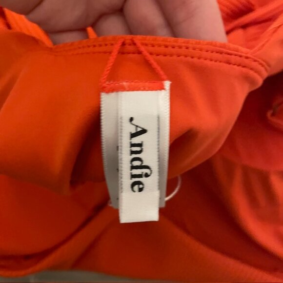 NWT Andie Asbury Rib One Piece Swimsuit Sire Orange Size XL - Picture 10 of 15